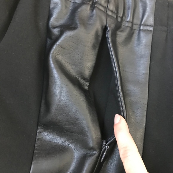 CLUB MONACO ROCHELLE FAUX LEATHER LEGGINGS - Picture 5 of 7